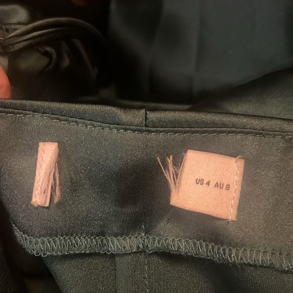 Petal & Pup Persia Emerald Green Satin Midi Cowl Neck Slip Dress 4 - Picture 10 of 10